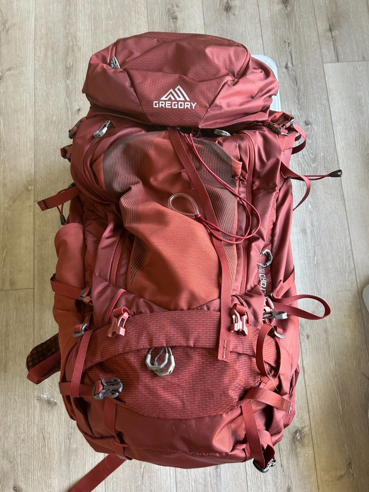 GregoryBaltoro65LMensHikingBackpackBrickRed(NEWNEVERUSED)