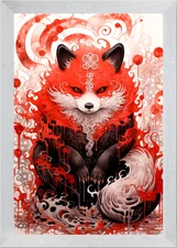 Red Panda Framed Wall Art Poster Canvas Print Picture