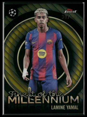 🔥 2025-26 Topps Finest Lamine Yamal Millennium Gold 30/50 🔥