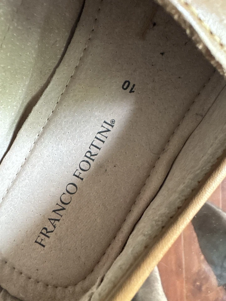 Mocasines cómodos sin cordones Franco Fortini Max para hombre de cuero marrón camel 10 Foto 3 de 4