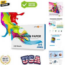 Sublimation Paper 8.5 x 11 inches - 150 Sheets Sublimation Paper Compatible w...