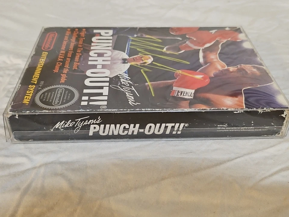 Raro Firmado Autografiado Mike Tyson Nes Punch-Out Juego Caja Solo Certificado JSA Foto 4 de 4