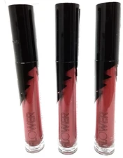 3 x NEW Flower Beauty Miracle Matte Finish Metallic Liquid Lip #30 POISON PLUM