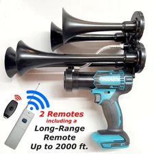 Makita Train Horn + Long Range (2000 ft.) Remote Control 18v Drill Impact Air