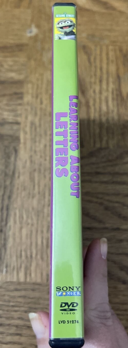Sesame Street Learning About Letters DVD-Rare-SHIPS N 24 HOURS
