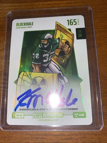 2024 Bo Jackson Battle Arena Kevin McHale GLOW Auto 2/25 Alpha Inspired Ink