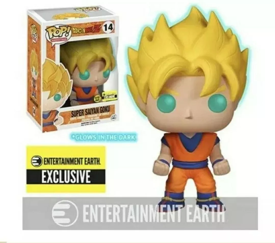 Funko Pop! ANIME Dragon Ball Z Super Saiyan Goku GITD Exclusive #14 VAULTED