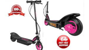 girls pink electric scooter
