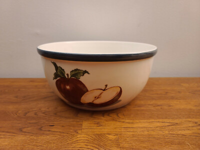 Totally Today Apple Pattern HUGE 10 1/2'' Salad Serving Bowl NICE!