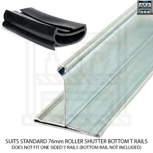 INDUSTRIAL WRAP AROUND ROLLER SHUTTER BOTTOM T RAIL RUBBER DOOR SEAL