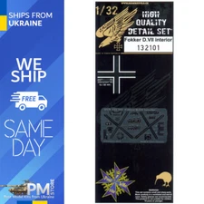 HGW 132101 1/32 Photo-etched for Fokker D.VII INTERIOR for Wingnut Wings