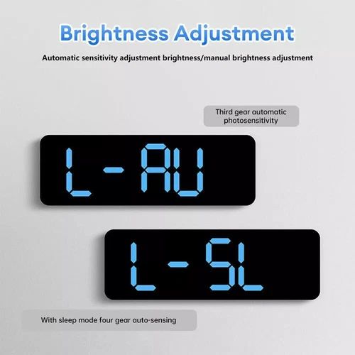 LED Large Digital Wall Desk Clock Desk Alarm Clock Temperature Date Week Display - Picture 9 of 15