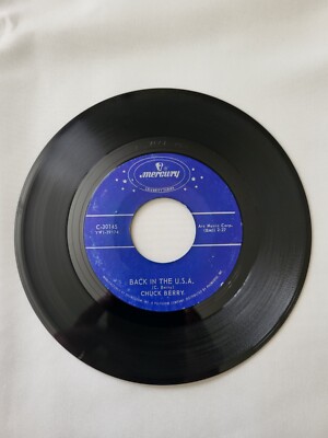 45 RPM Chuck Berry Roll Over Beethoven/Back In The USA
