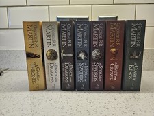GAME OF THRONES Complete Book Set 1-7 Paperback GEORGE R R MARTIN