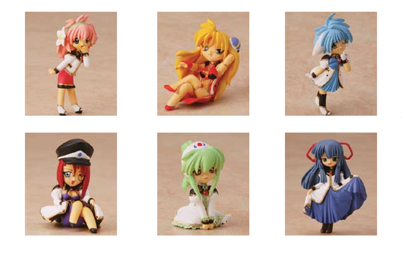 Galaxy Angel Eternal Love Bonus Figure Set w/Ballchain Mint