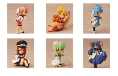 Galaxy Angel Eternal Love Bonus Figure Set w/Ballchain Mint