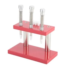 3 Heads Red Watch Hands Needles Fitting Setting Press Presser Plunger with 7 Die