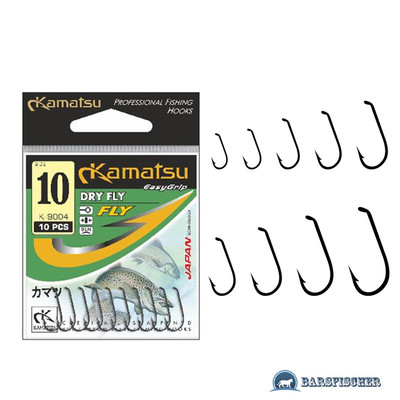 KAMATSU K-9004 DRY FLY / FLIEGENHAKEN ANGELHAKEN LOSE MIT ÖHR, FLY HOOKS, HAKEN