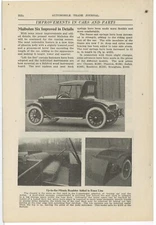 1920 Maibohm Motor Cars of Sandusky, OhiO Story & Pic: Improvements in Six Model