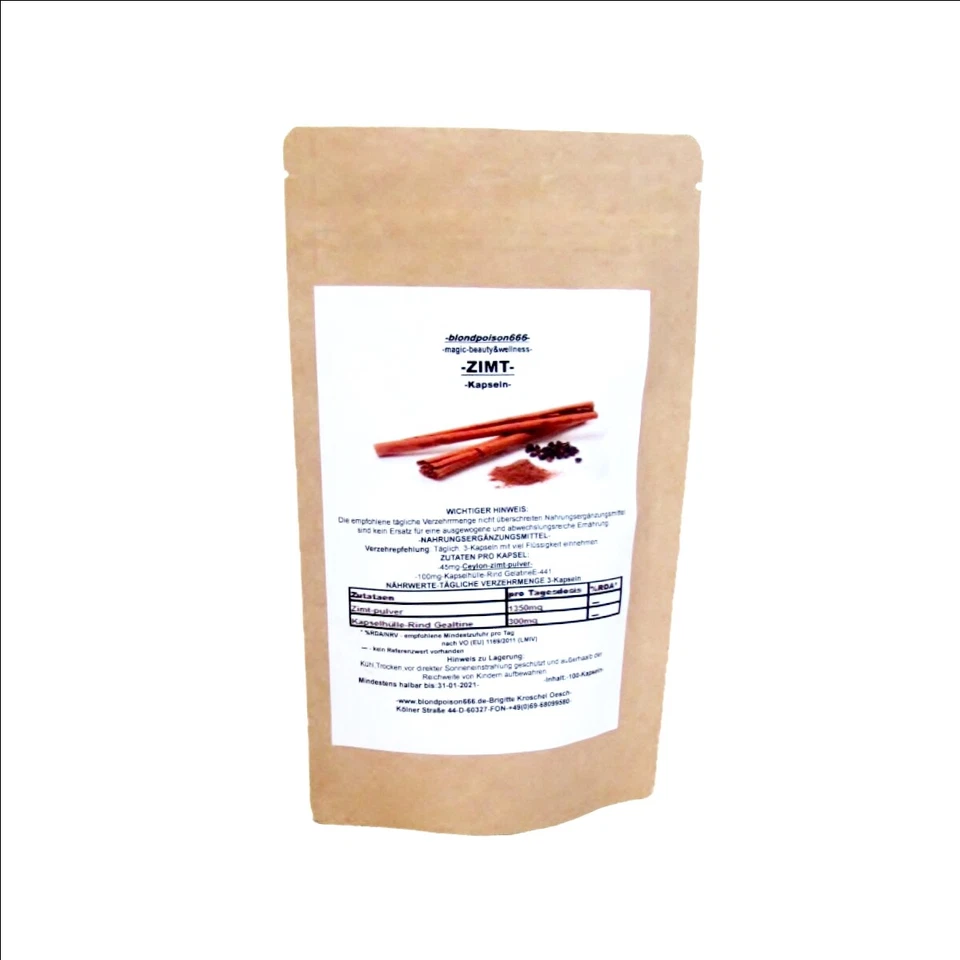 270 x 500mg CEYLON ZIMT Kapseln neu 0,01% Cumarin VEGETARISCH VEGAN kontr Anbau - Bild 1 von 1