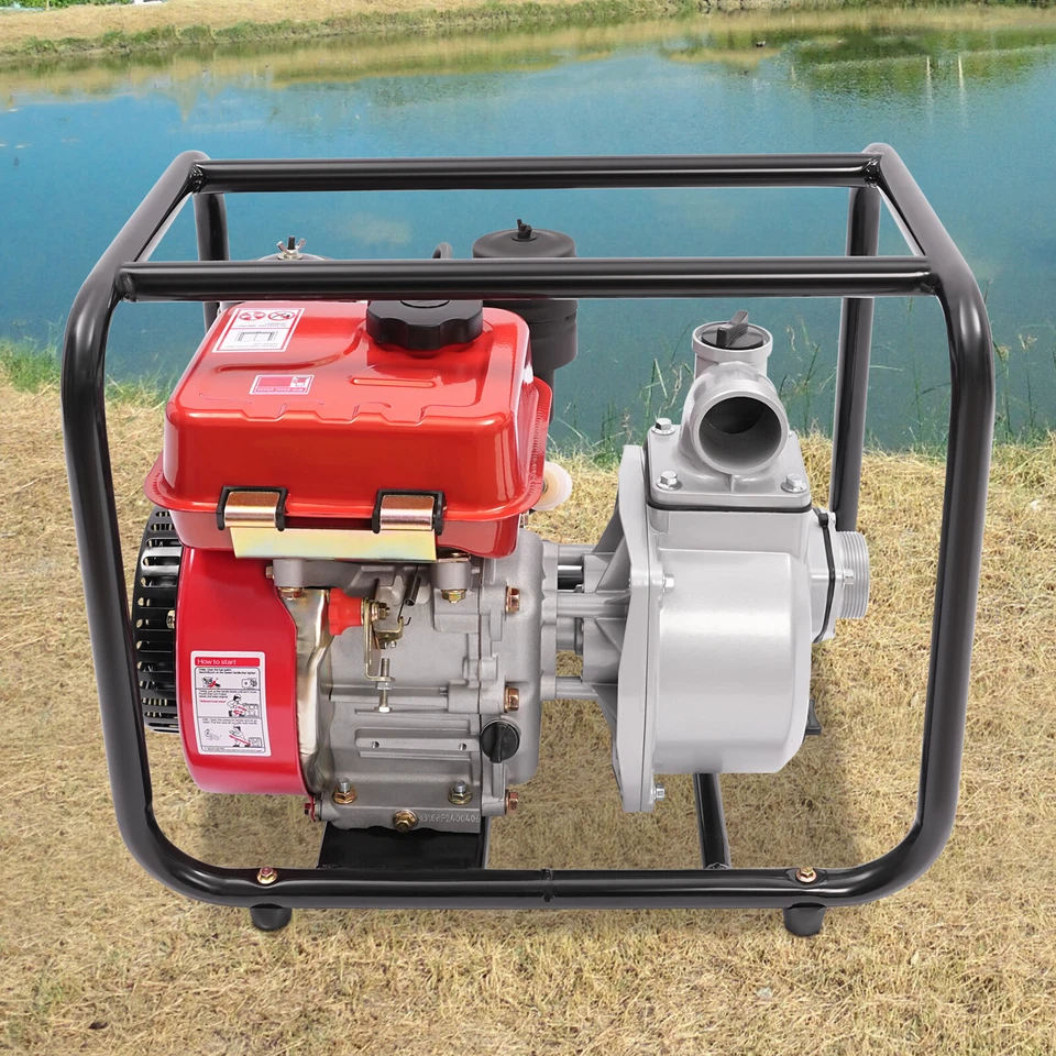 2 in 4-Stroke 196CC Diesel Water Pump 168F Garden Irrigation Water Transfer Pump - Image 4 of 4