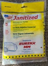 Janitized Eureka Type MM Mighty Mite Canister Vacuum Cleaner Bags 3 PACK