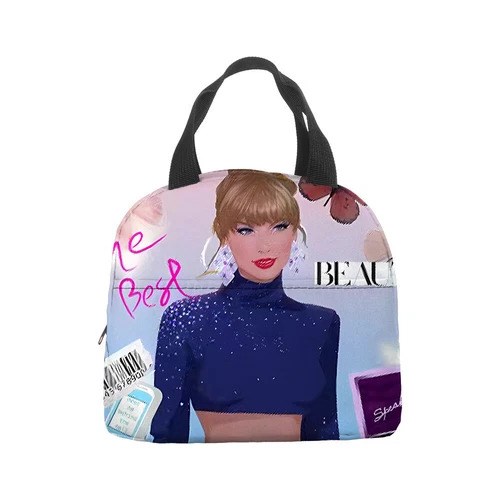 Kids Singer Insulated Lunch Bag School Picnic Travel Snack Lunch Box Gifts UK - Picture 38 of 72