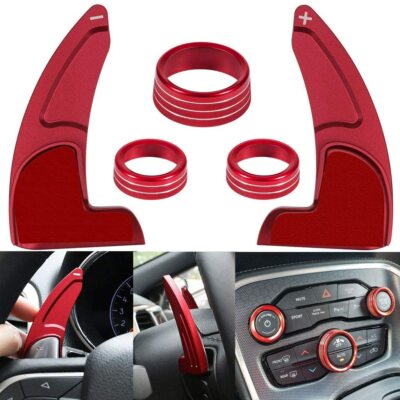  Steering Wheel Paddle, Air Conditioner Switch Trim for Dodge Charger/Challenger