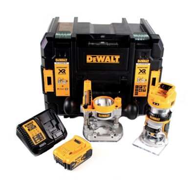 DeWalt DCW 604 P1 Akku Kombifräse 18V 55mm in TSTAK VI + 1x 5,0 Ah Akku + Lader