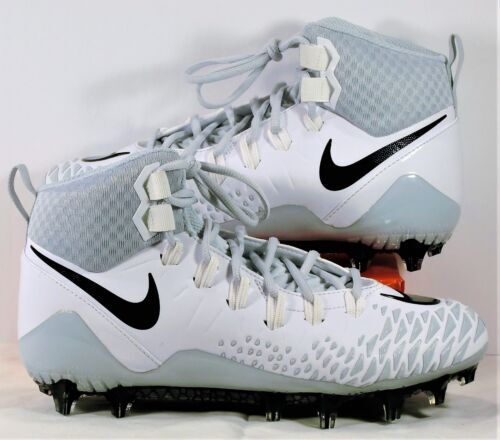 NEW Nike Mens Alpha Strike 2 3/4 TD Football Cleats Gray 725227