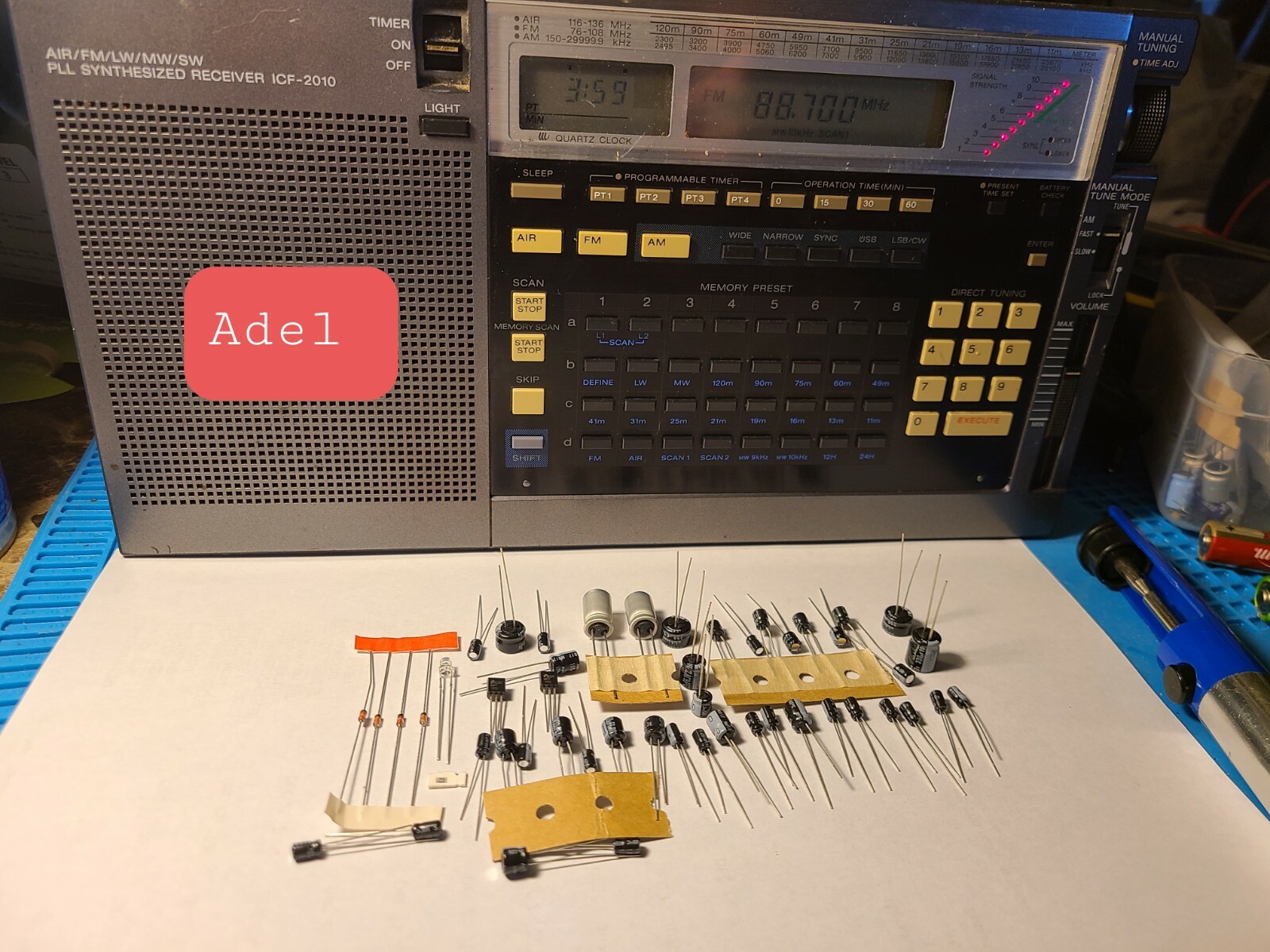 Sony ICF-2010 ICF-2001D Repair Kit & Service Manual - 52 Piece Set