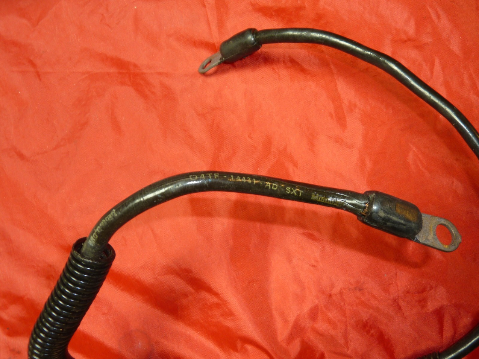 Ford Battery Ground cable D4TF14431 with bracket Original Bronco F150