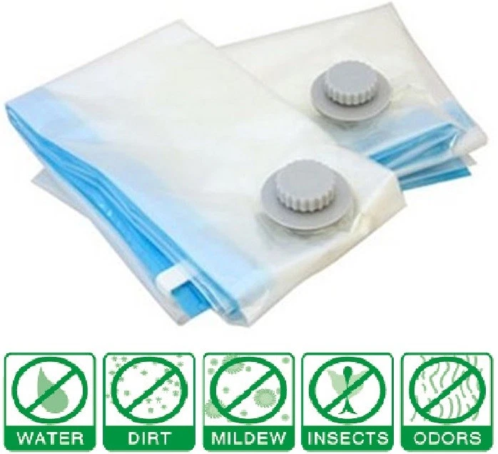 10 PACK XL Space Saver Extra Large Vacuum Seal Storage Cleaners Bag ZIPLOCK  Organizer Bag QQbed