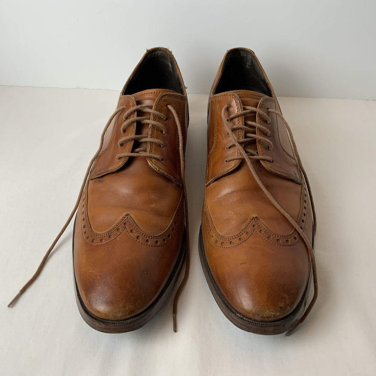 Cole Haan Grand OS Wingtip Derby Cognac Leather Dress Shoes Mens Size 13 C23775 Cole Haan Men main image 2