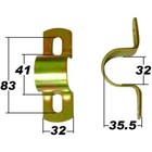 <!--F#f_0-->SuperPro Swaybar Steel Mount Bracket SPF0984K<!--F/-->