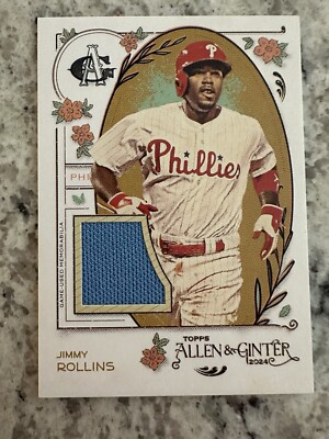 Jimmy Rollins - 2024 Topps Allen & Ginter  Jersey Relic #AGR-JRO Phillies