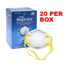 NEW!!!  Gerson 1730 N95 Face Mask Respirator (20 Per Package)