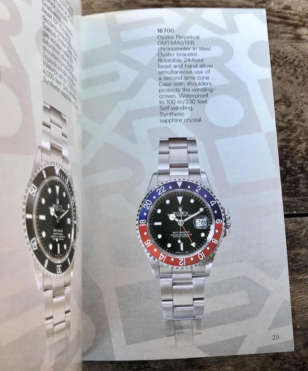 ROLEX 1991 Catalogue Booklet 16520 16523 16528 16710 16713