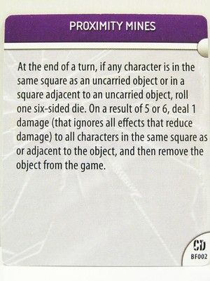 HeroClix Collateral Damage - BF002 Proximity Mines