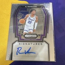 Panini Prizm Draft Picks RJ Nembhard TCU Signatures Autograph 2024-25 #S-RJM