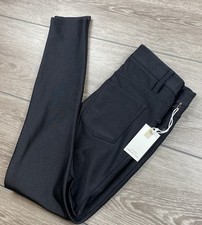 Good American Scuba Boss Straight Career Casual Stretch Trouser Black Size 4 New