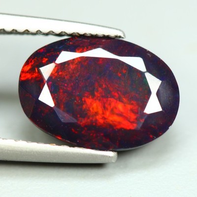 2.13 Cts_Impressive 3D Electric Color Play_100 % Natural Welo Black Opal Gems