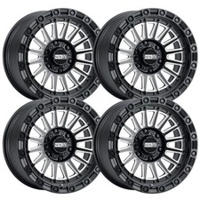 Set-4 Metal Fx Utv Rogue Truck 17x8.5 6x135 Black Contrast 0mm Wheels Rims 17 Set-4 Metal Fx Utv Rogue Truck 17x8.5 6x135 Black Contrast 0mm Wheels Rims 17