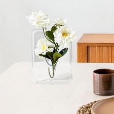 Photo Frame Flower Vase Modern Table Centerpiece for Office Wedding Shelf