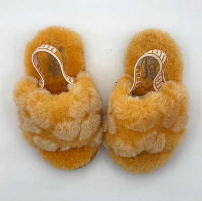 UGG Fluff Yeah Women's Slide Slippers US Toddler 7 California Poppy Shearling