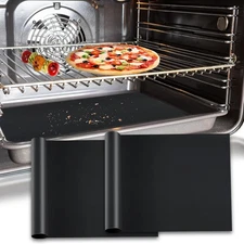 Oven Liners for Bottom of Electric & Gas Oven - Heavy Duty Nonstick Mat, 2 Pa...