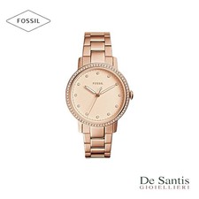 Orologio Fossil Neely ES4288 Donna Oro Rosa con Cristalli Gioiello 34mm