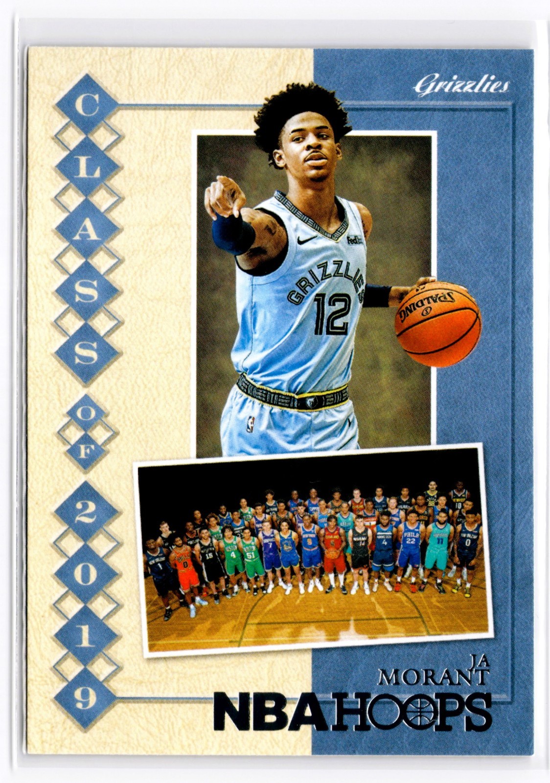 2019-20 Panini NBA Hoops #9 Ja Morant Class of 2019 Rookie RC Grizzlies