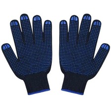 High Palm Grip Polka Dot PVC Breathable Work Gloves, Warehouse Consturction DIY