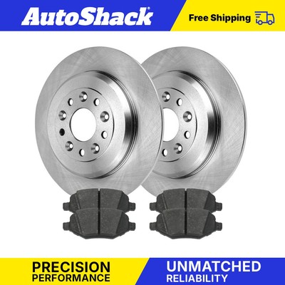 Rear Brake Rotors and Pads 3pc Set for Ford Edge Taurus Flex 2011-2019 Explorer
